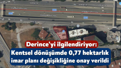 Kocaeli Büyükşehir Belediyesi’nin başlattığı kentsel dönüşüm çalışmaları kapsamında Derince’nin Dumlupınar