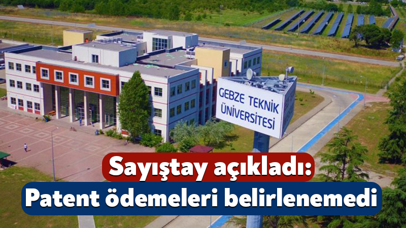 Sayıştay, Gebze Teknik Üniversitesinin patent danışmanlığını piyasa fiyat araştırması ve