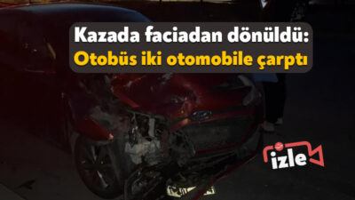 Kocaeli'nin Gebze ilçesinde virajı alamayan belediye otobüsü, yaklaşık 60 metre