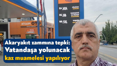 DEM Parti Kocaeli Milletvekili Ömer Faruk Gergerlioğlu, son dönemde akaryakıt