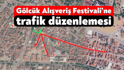 Kocaeli Büyükşehir Belediyesi’nin düzenlediği Gölcük Alışveriş Festivali kapsamında ilçede trafik