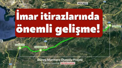 Kocaeli ve Yalova arasında yapılacak 78 kilometrelik Güney Marmara Otoyolu’nun