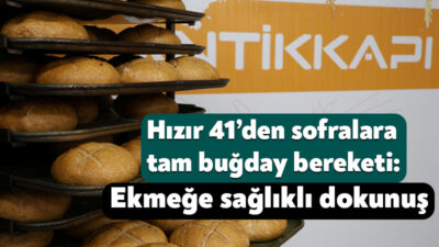 Kocaeli Büyükşehir Belediyesi bünyesinde hizmet veren Hızır 41 Üretim Merkezi,