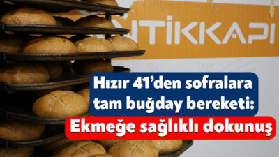 Kocaeli Büyükşehir Belediyesi bünyesinde hizmet veren Hızır 41 Üretim Merkezi,