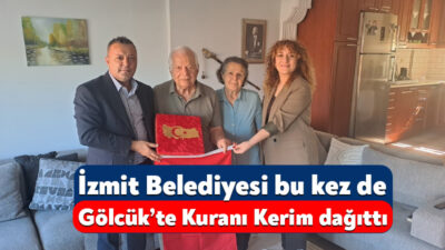 İzmit Belediyesi’nin Kıbrıs gazilerine Kuranı Kerim seti dağıtımı Lütfü Obuz