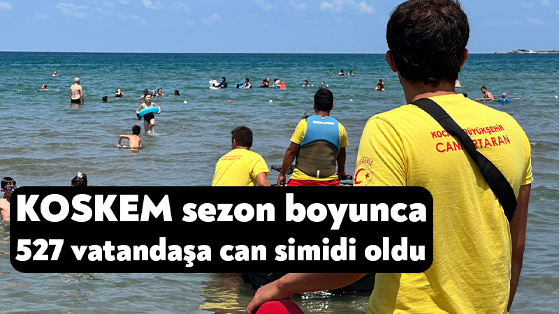 KOSKEM sezon boyunca 527 vatandaşa can simidi oldu Kocaeli sahillerinde yaz sezonu boyunca vatandaşların can güvenliği için nöbet