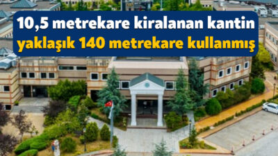 Kocaeli Üniversitesinde kiralanan kantinlerin sözleşme alanlarını aştığı, fazladan kullanılan yerler