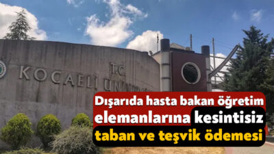 Kocaeli Üniversitesinin Sayıştay raporunda, döner sermaye sistemi dışında hekimlik yapan