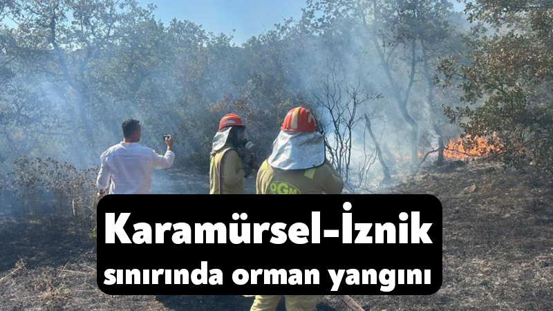 Karamürsel-İznik sınırında orman yangını Kocaeli’nin Karamürsel ilçesi ile Bursa’nın İznik ilçesi sınırında çıkan yangın,