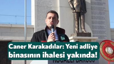 Adli yıl açılışı için Kocaeli’de bugün tören düzenlendi. İzmit’teki törende