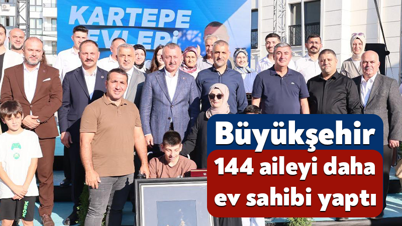 Kocaeli Büyükşehir 144 aileyi daha ev sahibi yaptı Büyükşehir Belediyesi, konut sahibi olmayı kolaylaştıran projelerine bir yenisini daha