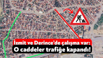 Kocaeli Büyükşehir Belediyesi, Derince ve İzmit’te altyapı çalışması gerçekleştirecek. Bugün