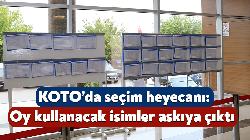 Kocaeli Ticaret Odası seçiminde oy kullanacak isimler askıya çıktı Kocaeli Ticaret Odası Başkanı Necmi Bulut, 3 Ekim 2026 Cumartesi