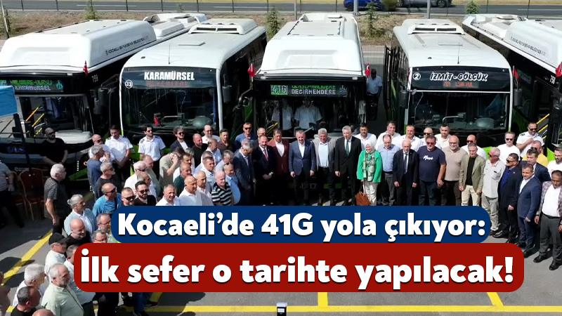 Kocaeli’de 41G yola çıkıyor: İlk sefer o tarihte yapılacak! Kocaeli Büyükşehir Belediyesi, ulaşım ağına yeni bir hat daha ekledi.