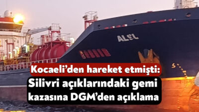 Kocaeli’den yola çıkan Türk bayraklı ALSU isimli ticari gemi ile