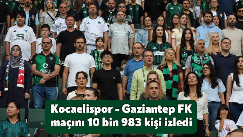 Trendyol Süper Lig'in 6. haftasında Kocaelispor'un, Gaziantep FK'yı ağırladığı karşılaşmayı
