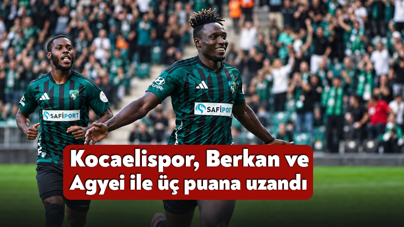 Kocaelispor, Süper Lig’in 6’ncı haftasında sahasında ağırladığı Gaziantep FK’yi 2-0