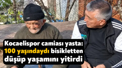 Kocaelispor’un emektar isimlerinden Orhan Görmez’in babası 100 yaşındaki Salih Görmez,