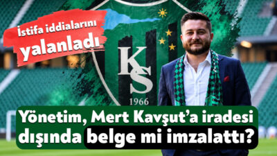 Kocaelispor’un deneyimli yöneticilerinden olan Mert Kavşut’un kulüp yönetimi tarafından istifasının