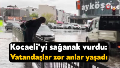 Kocaeli'de sabah saatlerinden itibaren etkili olan ve zaman zaman şiddetini