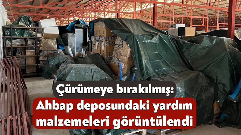 Koceli’de Ahbap deposundaki yardım malzemeleri görüntülendi Kocaeli’nin Derince ilçesindeki Ahbap Derneği deposunda bulunan çok sayıda yardım