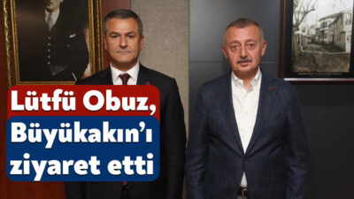 Lütfü Obuz, Kocaeli Büyükşehir Belediye Başkanı Büyükakın’ı ziyaret etti İzmit Belediyesi Başkanvekili Lütfü Obuz, Kocaeli Büyükşehir Belediye Başkanı Tahir