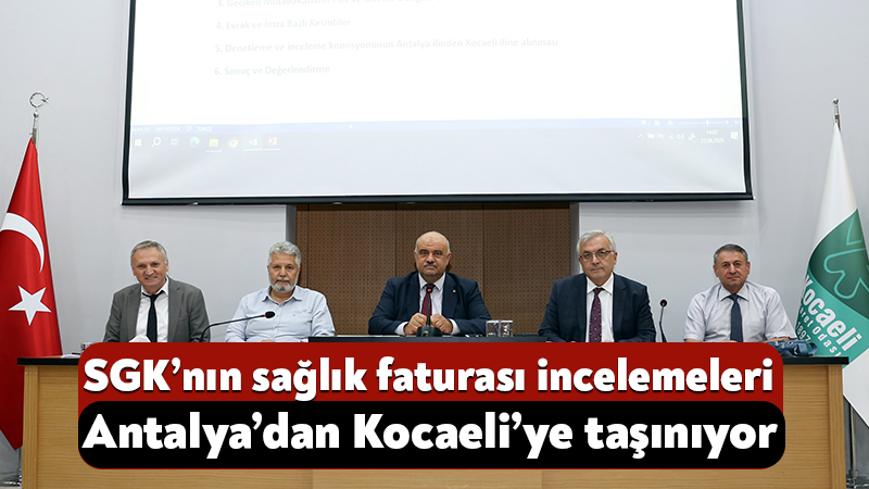Kocaeli Ticaret Odası’nın ev sahipliğinde gerçekleştirilen Sağlık Sektörü İstişare Toplantısı’nda,