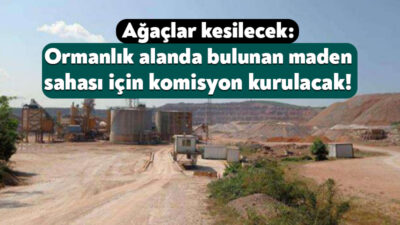Simge Mat Madencilik’in Körfez’deki ormanlık alanda büyüteceği maden sahasına komisyon toplanacak Simge Mat Madencilik Şirketi, Körfez’deki ormanlık alanda gerçekleştirdiği kalker ocağını