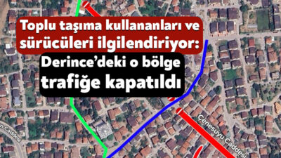 Kocaeli Büyükşehir Belediyesi, Derince’de 8 Ekim 2026 tarihine kadar sürecek