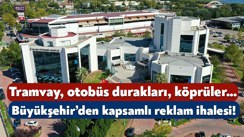 Kocaeli Büyükşehir Belediyesi, açık hava reklam ünitelerini, reklam üniteli otobüs