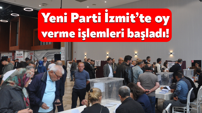 Yeni Parti İzmit’te oy verme işlemleri başladı! Yeni parti İzmit’te üyeler sandık başına gitti. Melih Kuruçelik ve
