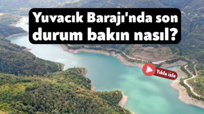 Kocaeli'nin içme suyu ihtiyacının önemli bir bölümünü karşılayan Yuvacık Barajı'nda