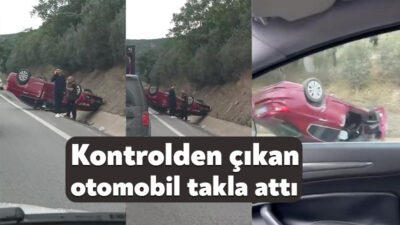 Kocaeli'nin Körfez ilçesinde D-100 kara yolunda seyir halindeyken kontrolden çıkarak