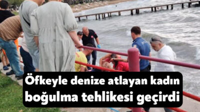 Kocaeli'nin Karamürsel ilçesinde çadırda arkadaşıyla tartıştıktan sonra öfkeyle denize atlayan