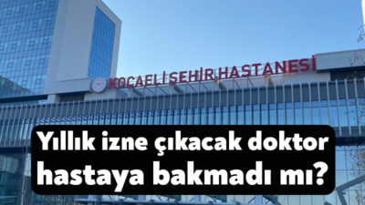 Enise isimli vatandaş babasının tedavi ettirmek üzere Kocaeli Şehir Hastanesi’ne