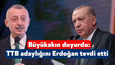 Cumhur İttifakı’nın TBB adayı Kocaeli Büyükşehir Belediye Başkanı Tahir Büyükakın,