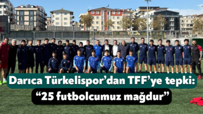 Darıca Türkelispor, evraklarını teslim edip ödemelerini yapmasına rağmen lig gruplarına
