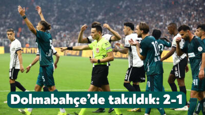 Kocaelispor, Dolmabahçe'de Beşiktaş'a konuk oldu. Temsilcimiz mücadeleyi 2-1 kaybetti.