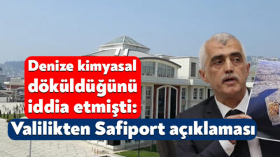 DEM Parti Kocaeli Milletvekili Ömer Faruk Gergerlioğlu’nun, Safiport’un denizi kimyasallarla