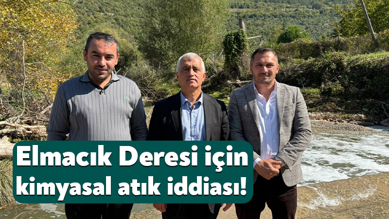 Gergerlioğlu’ndan Gebze Elmacık Deresi için kimyasal atık iddiası! DEM Parti Kocaeli Milletvekili Ömer Faruk Gergerlioğlu, Gebze’de Elmacık Deresi’ne