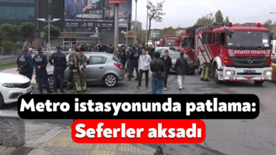 Ümraniye’de Ihlamurkuyu metro istasyonunda trafo patlaması sonucunda çıkan yangın nedeniyle