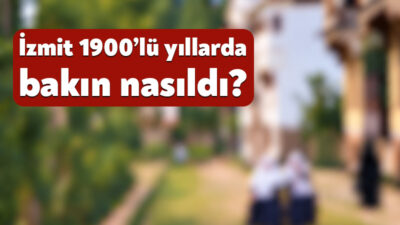 Sosyal medyada İzmit’in 1900’lü yıllarına ait olduğu belirtilen bir görüntü