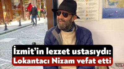 İzmit’in tanınan ustalarından Lokantacı Nizam’ın kurucusu Nizamettin Yanduman, 78 yaşında