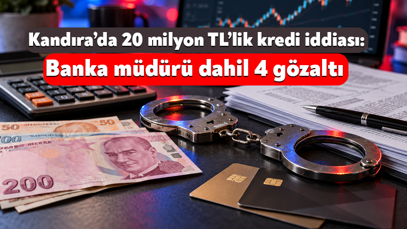 Kandıra’da yaklaşık 20 müşterinin adına çekilen kredilerin fonlarda kullanıldığı iddiasıyla
