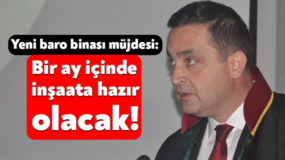 Kocaeli Barosu Başkanı Caner Karakadılar, yeni hizmet binası için arsanın
