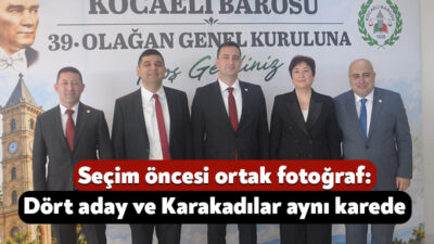 Kocaeli Barosu’nun genel kurulunda dört başkan adayı ve mevcut Başkan