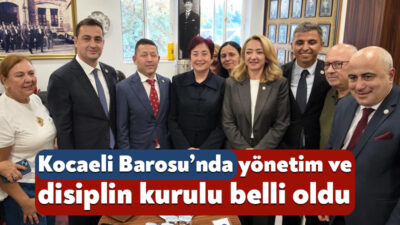 Kesin olmayan sonuçlara göre Kocaeli Barosu’nun yönetim ve disiplin kurulu