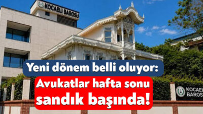 Kocaeli Barosu’nda yeni dönem hafta sonu gerçekleştirilecek seçimle belirlenecek. 3
