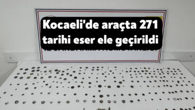 Kocaeli'nin Dilovası ilçesinde jandarma ekiplerince bir araçta yapılan aramada, Roma