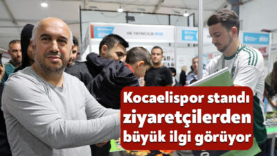16. Uluslararası Kocaeli Kitap Fuarı’nda yerini alan Kocaelispor standı, Yeşil-Siyahlı